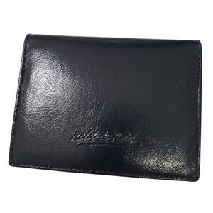 Reid & Reid Men's Black Leather Wallet, 4 x 3